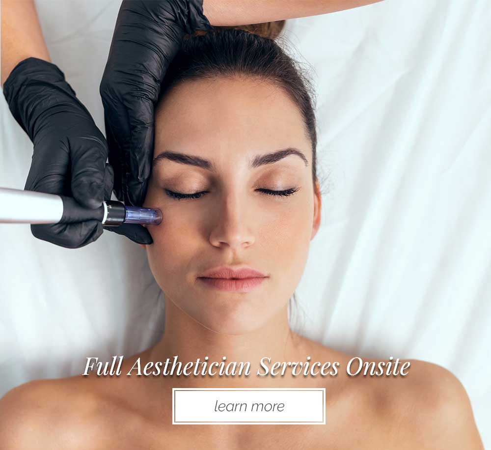 esthetician working on another woman