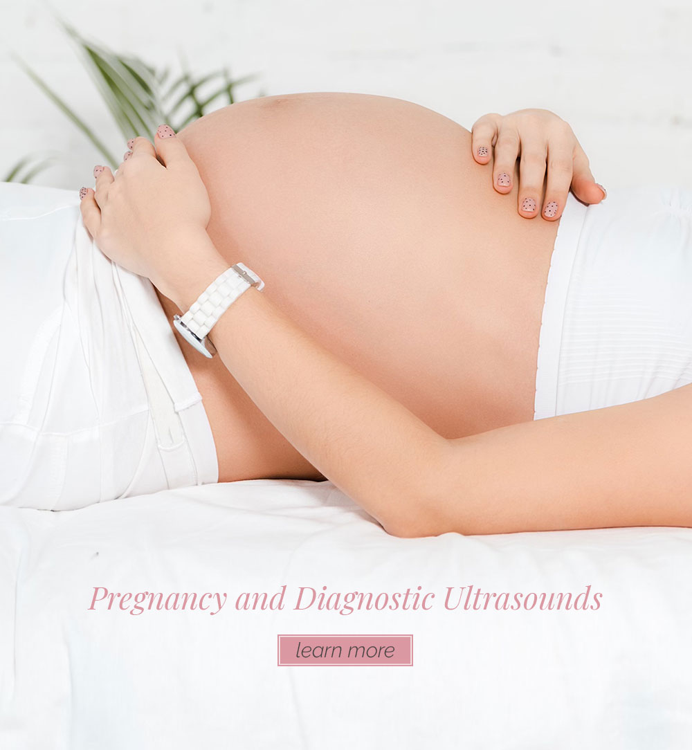 pregnant woman getting facial